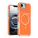 iPhone 16e / 17e Vibrant Dual-color TPU + Acrylic Magnetic Phone Case - Orange