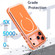 iPhone 16e / 17e Vibrant Dual-color TPU + Acrylic Magnetic Phone Case - Orange