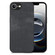iPhone 16e / 17e Vintage Leather PC Back Cover Phone Case - Black