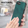 iPhone 16e / 17e Vintage Leather PC Back Cover Phone Case - Green