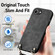 iPhone 16e / 17e Vintage Leather PC Back Cover Phone Case with Crossbody Strap - Black