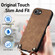 iPhone 16e / 17e Vintage Leather PC Back Cover Phone Case with Crossbody Strap - Brown