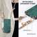 iPhone 16e / 17e Vintage Leather PC Back Cover Phone Case with Crossbody Strap - Green