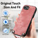 iPhone 16e / 17e Vintage Leather PC Back Cover Phone Case with Crossbody Strap - Pink