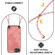 iPhone 16e / 17e Vintage Leather PC Back Cover Phone Case with Crossbody Strap - Pink