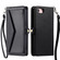 iPhone 16e / 17e Wallet Multi-card Slot Leather Phone Case with Lanyard - Black