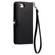 iPhone 16e / 17e Wallet Multi-card Slot Leather Phone Case with Lanyard - Black