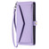 iPhone 16e / 17e Wallet Multi-card Slot Leather Phone Case with Lanyard - Purple