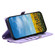 iPhone 16e / 17e Wallet Multi-card Slot Leather Phone Case with Lanyard - Purple