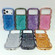 iPhone 16e / 17e Wave Glitter Sequined Electroplated Phone Case - Blue