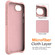 iPhone 16e / 17e Wave Texture MagSafe Magnetic Liquid Silicone Phone Case - Pink
