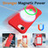 iPhone 16e / 17e Wave Texture MagSafe Magnetic Liquid Silicone Phone Case - Red