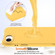 iPhone 16e / 17e Wave Texture MagSafe Magnetic Liquid Silicone Phone Case - Yellow