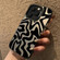 iPhone 16e / 17e Wavy Stripes Pattern Frosted IMD 2-in-1 PC Phone Case - Khaki