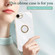 iPhone 16e / 17e XINLI Straight Edge 6D Electroplate TPU Phone Case with Ring Holder - Celestial Blue