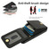 iPhone 16e / 17e YM015 Crossbody Rhombic Card Bag RFID Phone Case - Black