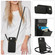 iPhone 16e / 17e YM015 Crossbody Rhombic Card Bag RFID Phone Case - Black