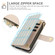 iPhone 16e / 17e YM016 Rhombic Zipper Card Wallet Leather Phone Case with Lanyard - Apricot