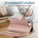 iPhone 16e / 17e YM016 Rhombic Zipper Card Wallet Leather Phone Case with Lanyard - Rose Gold