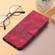 iPhone 16e / 17e YX0060 Elephant Head Embossed Phone Leather Case with Lanyard - Rose Red