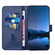 iPhone 16e / 17e YX0070 Carbon Fiber Buckle Leather Phone Case with Lanyard - Royal Blue
