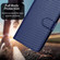 iPhone 16e / 17e YX0070 Carbon Fiber Buckle Leather Phone Case with Lanyard - Royal Blue