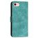 iPhone 16e / 17e YX0080 Grid Butterfly Embossed Pattern Flip Leather Phone Case with Lanyard - Light Blue