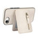 iPhone 16e / 17e Zipper Wallet Split MagSafe Leather Back Phone Case - White