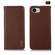 iPhone 16e / 17e KHAZNEH Nappa Top Layer Cowhide Leather Phone Case - Brown