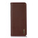 iPhone 16e / 17e KHAZNEH Nappa Top Layer Cowhide Leather Phone Case - Brown