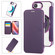 iPhone 16e / 17e Ultra-thin Magnetic Plating Vegan Leather Phone Case - Purple