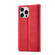 iPhone 14 Pro Max LC.IMEEKE Strong Magnetic Leather Phone Case with Holder & Card Slots & Wallet  - Red