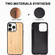 iPhone 14 Pro Max TPU + Solid Wood Phone Case  - Bamboo