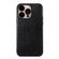 iPhone 14 Pro Max Genuine Leather Double Color Crazy Horse Phone Case  - Black