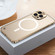 iPhone 14 Pro Max MagSafe Magnetic Metal Frame Frosted Phone Case  - Gold
