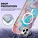 iPhone 14 Pro Max Marble Pattern Dual-side IMD Magsafe TPU Phone Case - Blue Marble