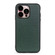 iPhone 14 Pro Max Litchi Texture Genuine Leather Phone Case  - Green