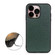 iPhone 14 Pro Max Litchi Texture Genuine Leather Phone Case  - Green