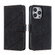 iPhone 14 Pro Max Skin Feel Multi-card Wallet Leather Phone Case - Black