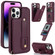 iPhone 14 Pro Max Wristband Vertical Flip Wallet Back Cover Phone Case - Wine Red