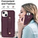 iPhone 14 Pro Max Wristband Vertical Flip Wallet Back Cover Phone Case - Wine Red