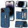iPhone 14 Pro Max Zipper Card Holder Phone Case  - Blue