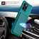 iPhone 14 Pro Max Magnetic Wallet Card Bag Leather Phone Case  - Cyan