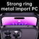 iPhone 14 Pro Max SULADA Metal Frame + Nano Glass + TPU Phone Case - Pink