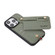 iPhone 14 Pro Max ABEEL Carbon Fiber RFID Card Holder Phone Case - Green