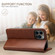 iPhone 14 Pro Max Calf Texture Horizontal Flip Leather Phone Case  - Brown