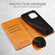 iPhone 14 Pro Max Calf Texture Horizontal Flip Leather Phone Case  - Khaki