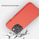 iPhone 14 Pro Max Lamb Grain PU Back Cover Phone Case - Red
