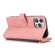 iPhone 14 Pro Max Dream 9-Card Wallet Zipper Bag Leather Phone Case - Pink