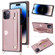 iPhone 14 Pro Max Crossbody Lanyard Shockproof Protective Phone Case  - Rose Gold